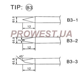 B3-1 Жало до паяльників
