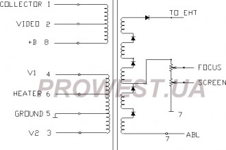 BSC22-2314W Строчный трансформатор ТДКС