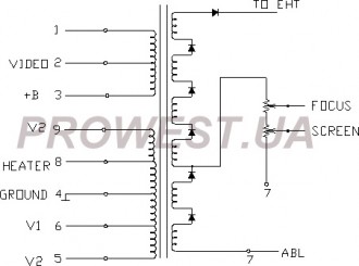 BSC24-1101Y  Строчный трансформатор ТДКС