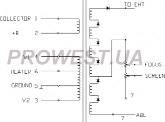 BSC24-4802  (HR8907)  Строчный трансформатор ТДКС