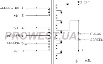 BSC29-5204  Строчный трансформатор ТДКС