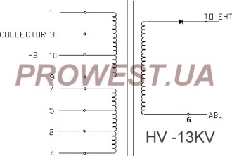 BSH12N406L  Строчный трансформатор ТДКС