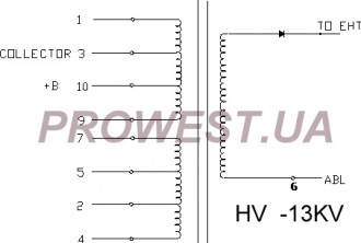 BSH12N803L  Строчный трансформатор ТДКС