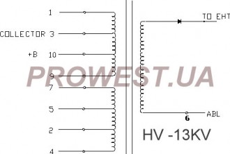 BSH13N303L  Строчный трансформатор ТДКС