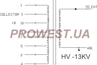 BSH8-NA  Строчный трансформатор ТДКС