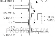 1-439-423-61   (HR7337)  Строчний трансформатор ТДКС