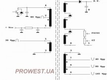 AT2079/41  (HR7527) Строчний трансформатор ТДКС