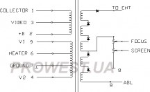 BSC22-0106D  Строчный трансформатор ТДКС