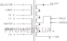 BSC22-0106D  Строчный трансформатор ТДКС