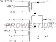 BSC22-6501  (HR7971)  Строчный трансформатор ТДКС