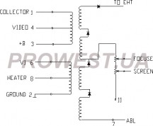 BSC24-0110  Строчный трансформатор ТДКС