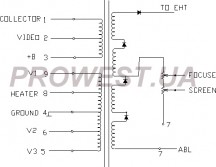 BSC24-0607B  Строчный трансформатор ТДКС