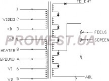 BSC24-1101Y  Строчный трансформатор ТДКС