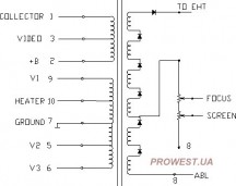 BSC25-5602  Строчный трансформатор ТДКС