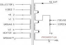 BSC25-8302  Строчный трансформатор ТДКС
