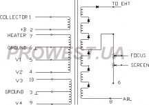 BSC27-1302  Строчный трансформатор ТДКС