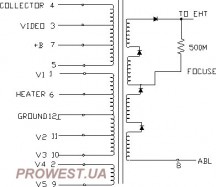 HR6067  Строчний трансформатор ТДКС