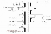 HR7105  Строчний трансформатор ТДКС
