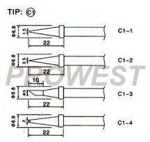 C1-1 Жало до паяльнї станції ZD99