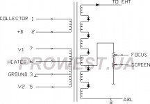 TLF15562F1  (HR7714)  Строчний трансформатор ТДКС